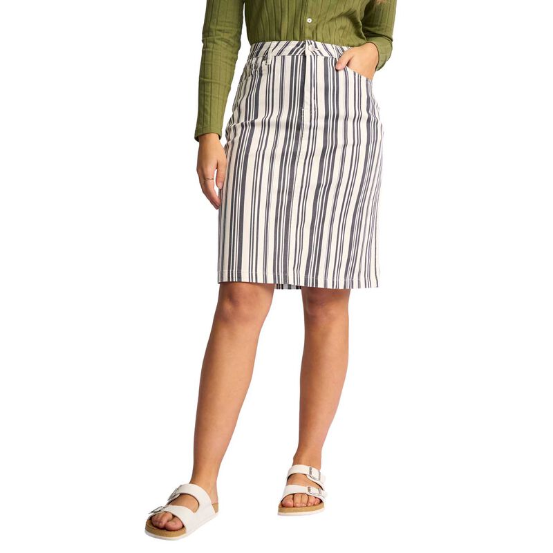Vassalli Printed Lightweight Skirt With Centre Back Vent image number 10